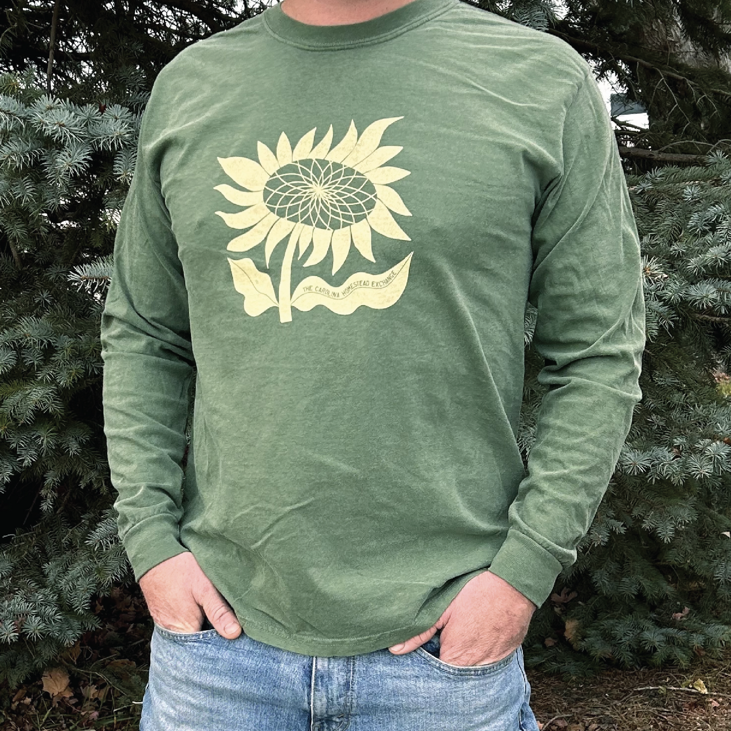 Retro Flower Long-sleeve T-shirt